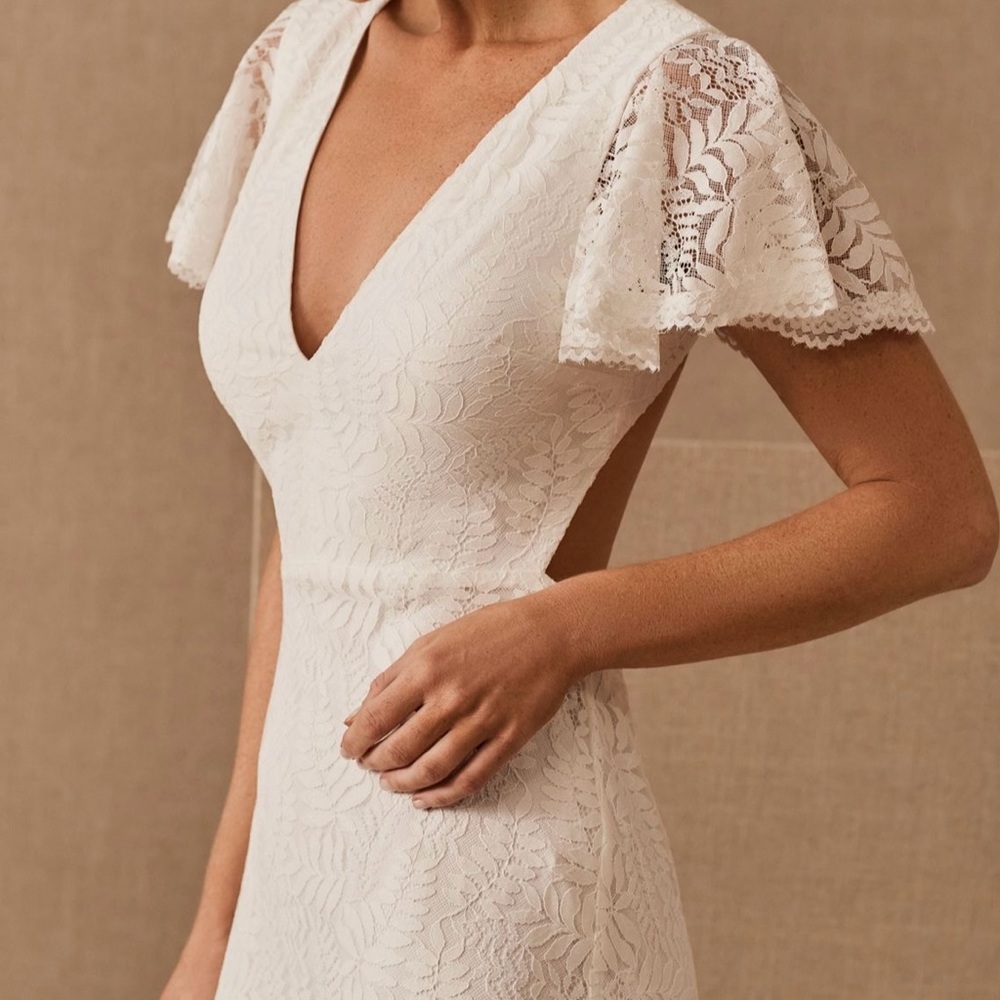 NWT Fame and Partners Ivory Lace Wedding Dress